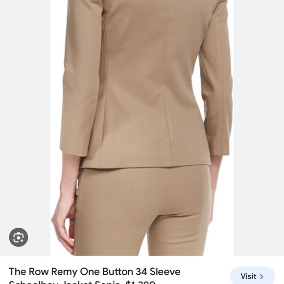 NWT The Row Remy blazer in Sepia - Picture 2 of 7